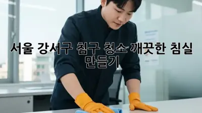 서울 강서구 침구 청소, 깨끗한 침실 만들기